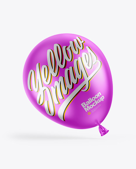 Metallic Balloon Mockup