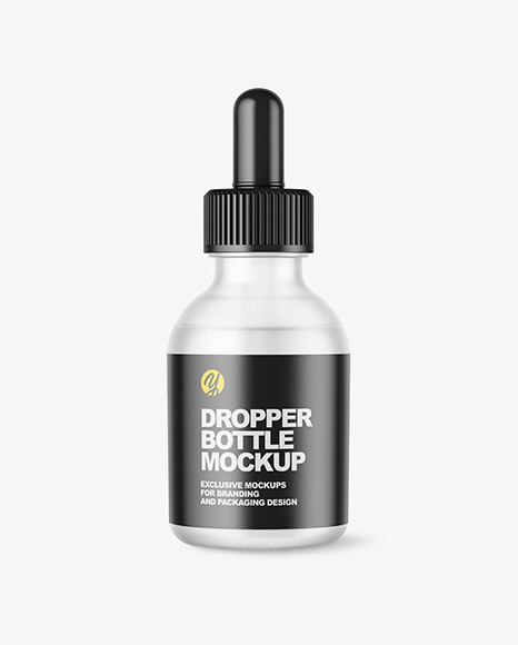 Frosted Dropper Bottle Mockup