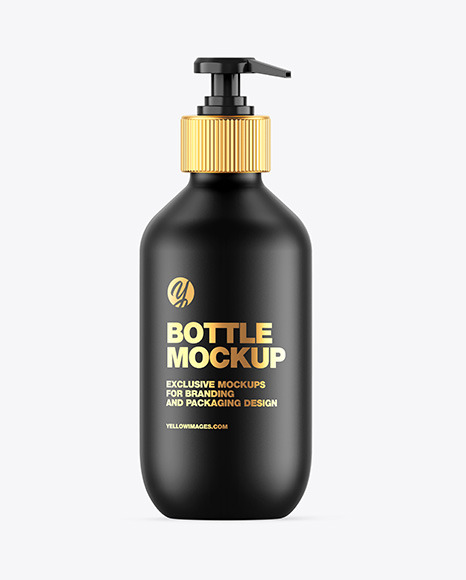 Matte Soap Bottle Mockup