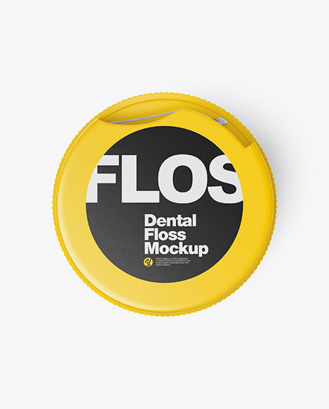 Dental Floss Mockup - Top View