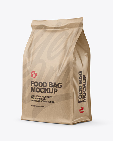 Kraft Food Bag Mockup