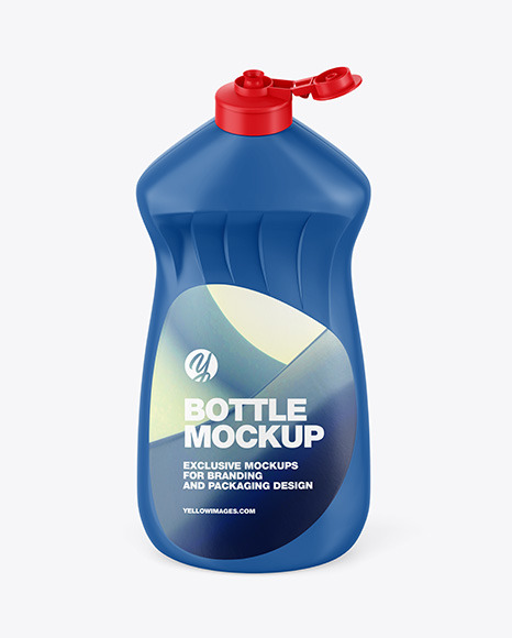 Washing-up Liquid Glossy Bottle Mockup