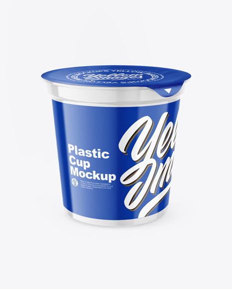 Plastic Yogurt Cup Mockup