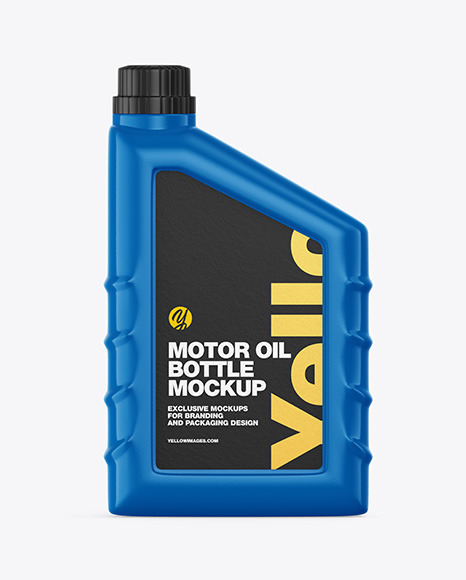 Glossy Motor Oil Bottle Mockup