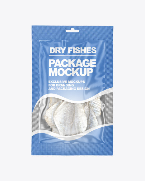 Bag With Dry Fishes Mockup