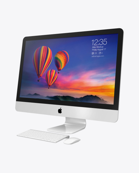 iMac Pro Mockup - Right Side View