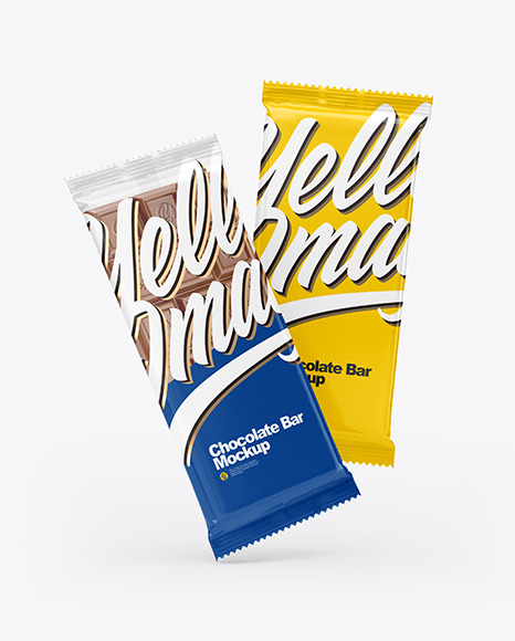 Two Chocolate Bar Mockup