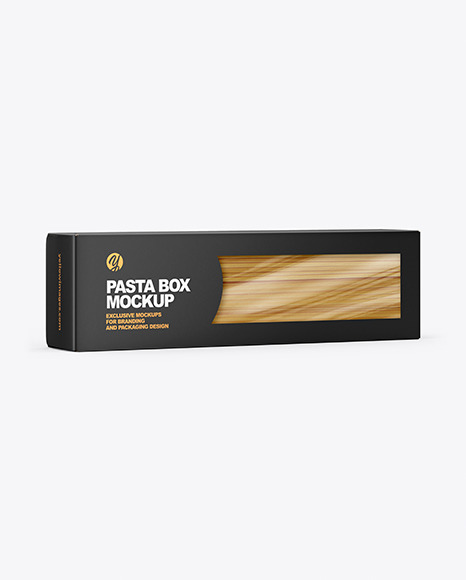 Spaghetti Pasta Box Mockup
