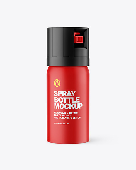 Matte Pepper Spray Bottle Mockup