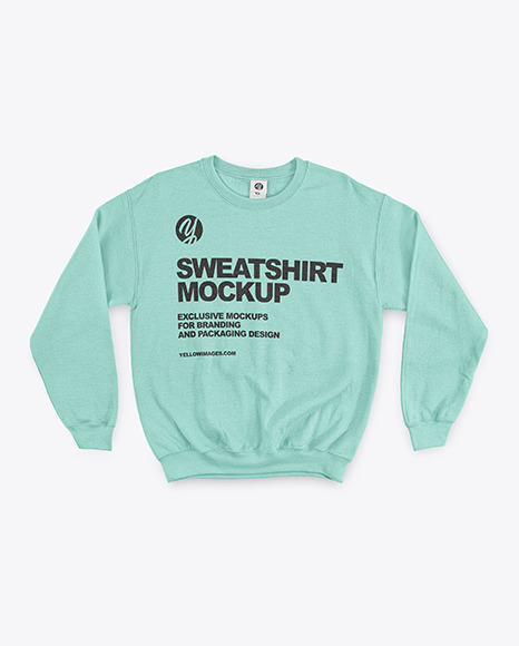 Sweatshirt with Crew Neck Mockup