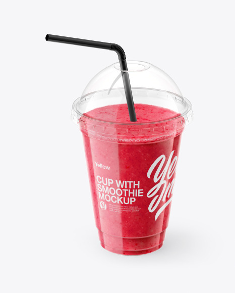 Berries Smoothie Cup with Straw