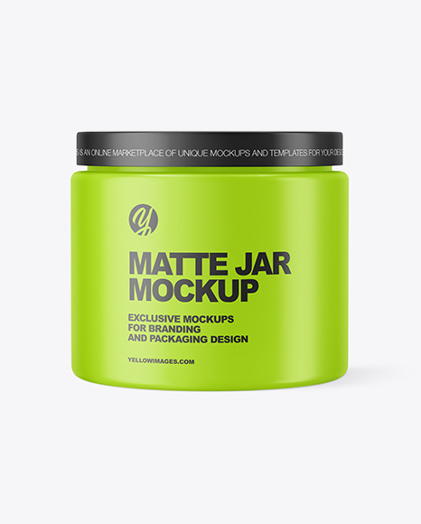 Matte Cream Jar Mockup