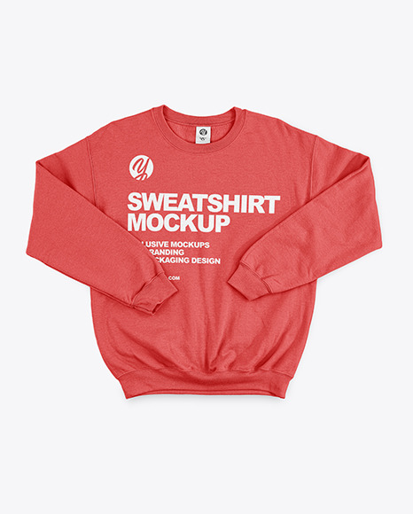 Sweatshirt with Crew Neck Mockup