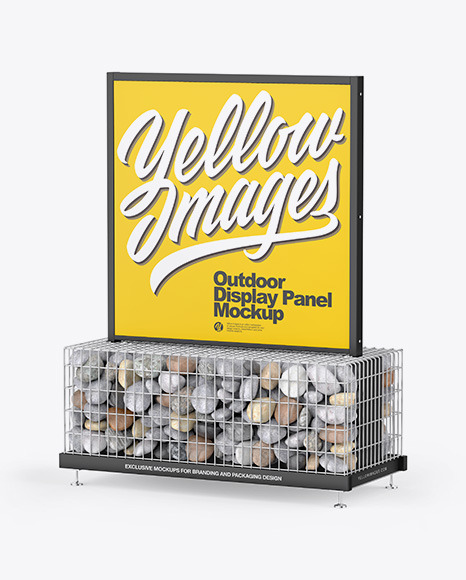 Outdoor Display Panel Mockup
