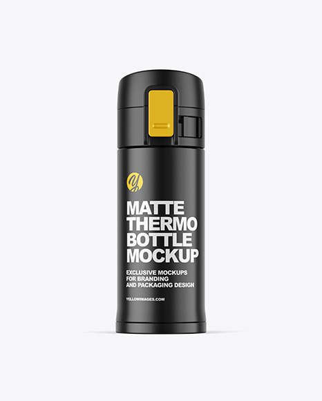 360ml Matte Thermo Bottle Mockup
