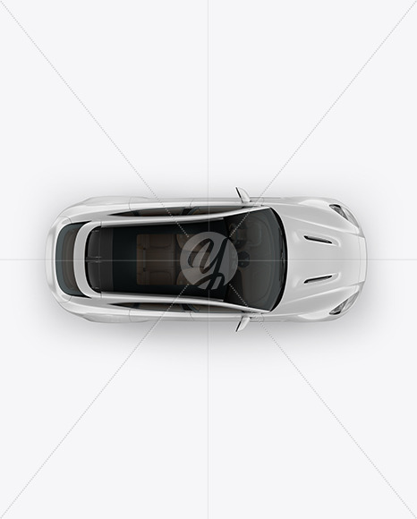 Crossover SUV Mockup - Top View