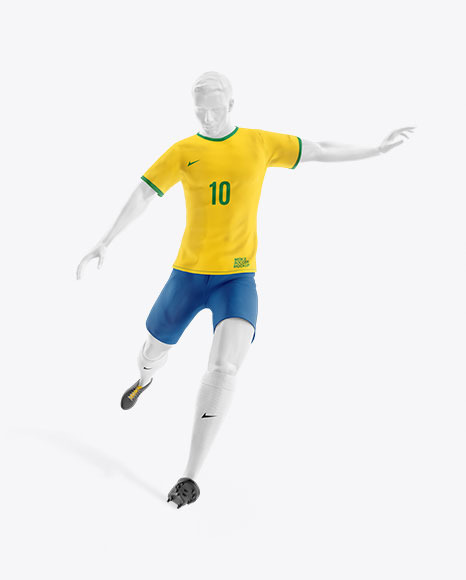 Soccer Team Kit Mockup with Mannequin - Front View