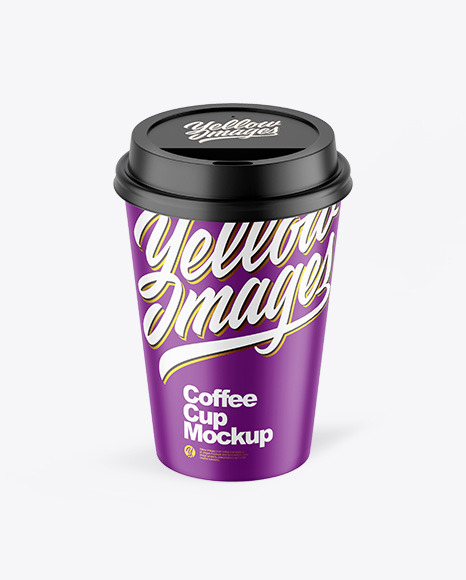 Matte Coffee Cup Mockup
