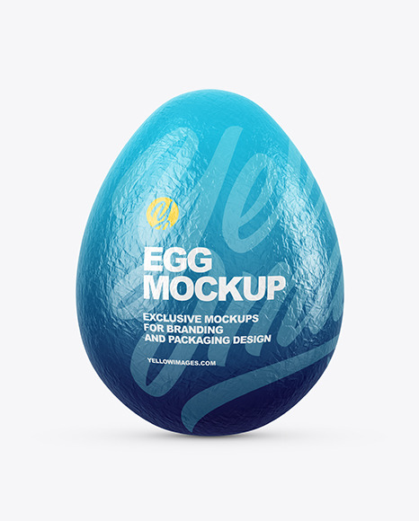 Egg In Foil Mockup
