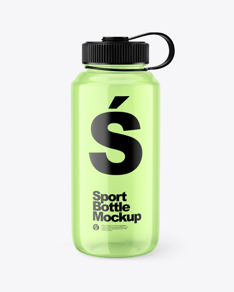 Plastic Sport Bottle Mockup