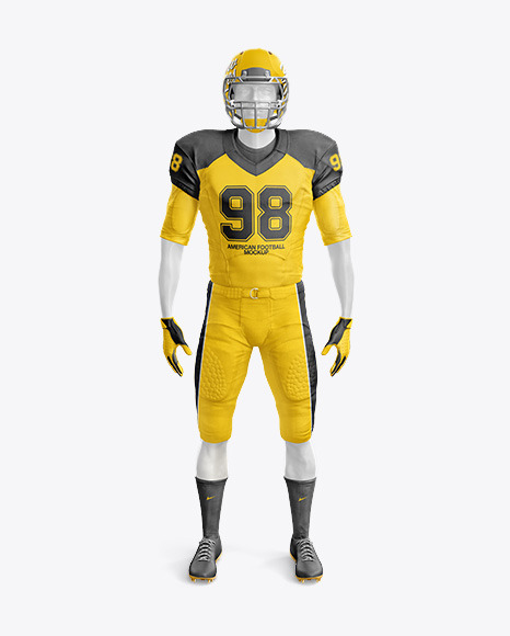American Football Kit Mockup with Mannequin - Front View