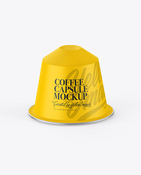 Matte Coffee Capsule Mockup