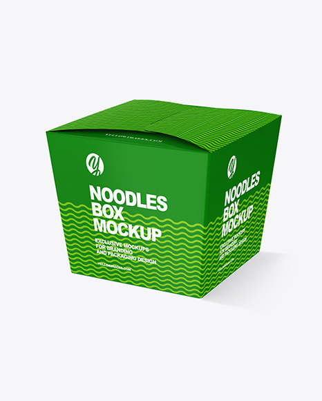 Glossy Noodles Box Mockup
