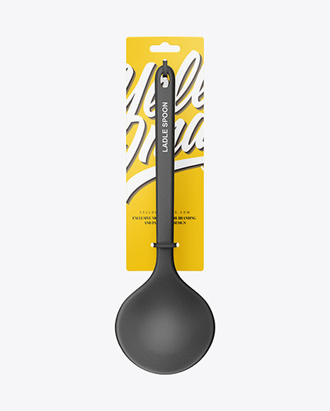 Plastic Kitchen Ladle Spoon Mockup