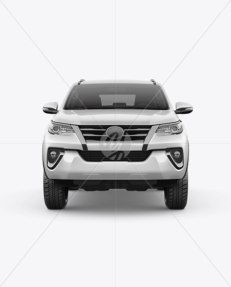 Off-Road SUV Mockup - Front View