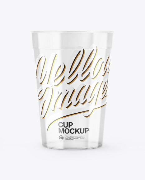 Clear Plastic Cup Mockup