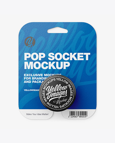 Pop Socket Mockup - Front View
