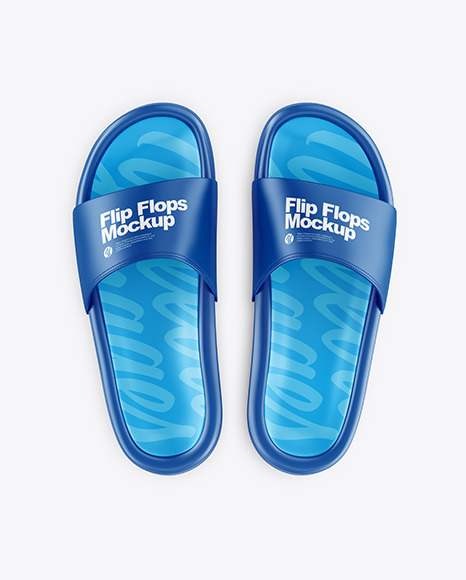Flip Flops Mockup - Top View