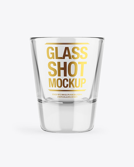 Empty Glass Shot Mockup