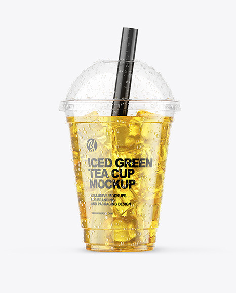 Iced Green Tea Cup Mockup