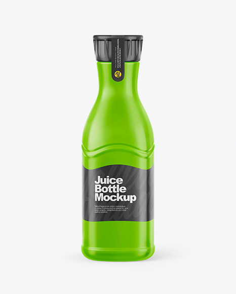 Juice Bottle Mockup - Front View