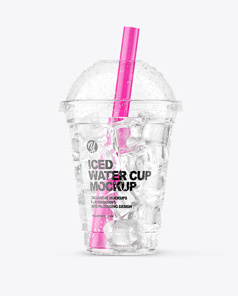 Iced Water Cup Mockup