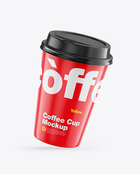 Glossy Coffee Cup Mockup