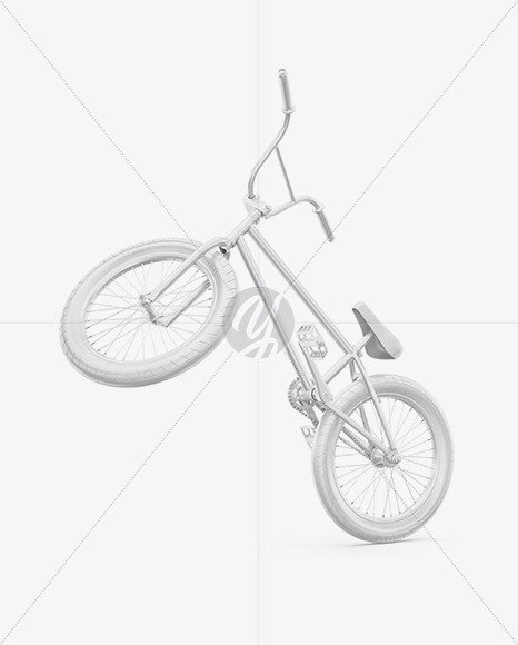 BMX Bicycle Mockup - Half Side View