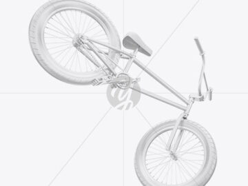 BMX Bicycle Mockup - Right Side View