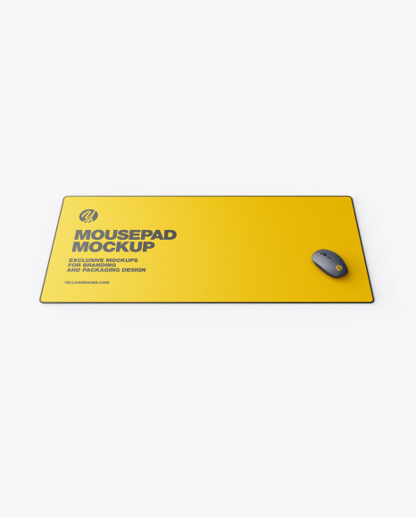 Mousepad with Mouse Mockup