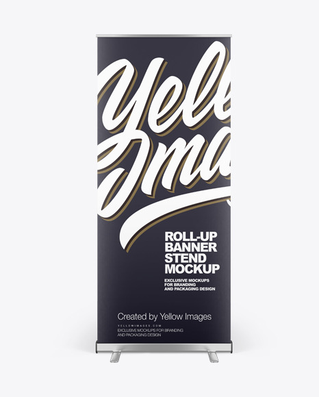 Roll-up Banner Stand Mockup - Front View