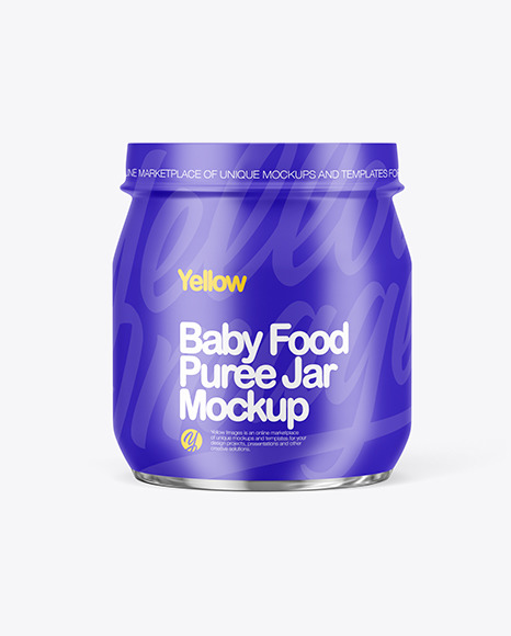 Matte Babyfood Jar Mockup