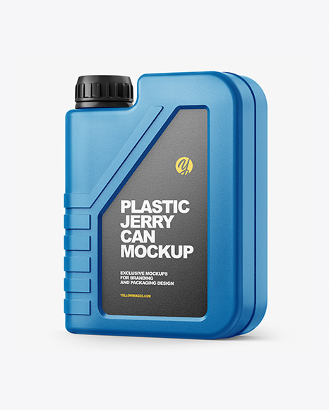 Glossy Plastic Jerry Can Mockup
