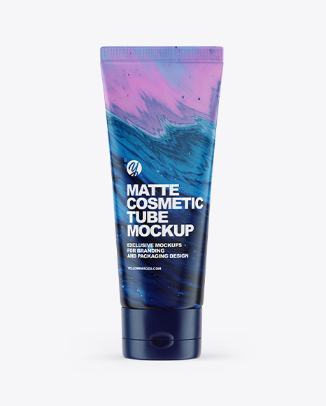 Matte Cosmetic Tube Mockup