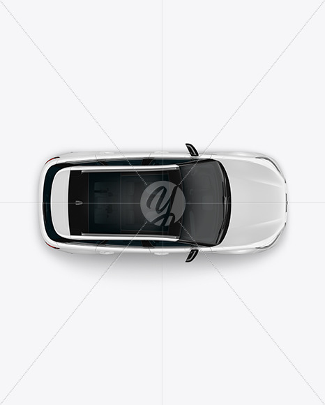 Crossover SUV Mockup – Top View