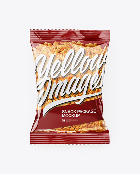 Clear Transparent Plastic Pack With Spicy Sunflower Seeds Mockup - Top View