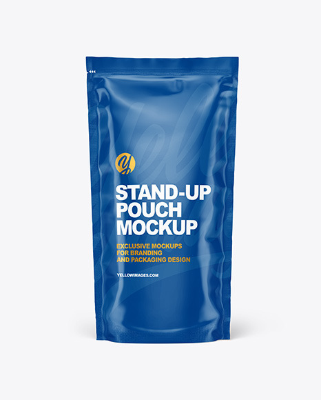 Glossy Stand-up Pouch Mockup