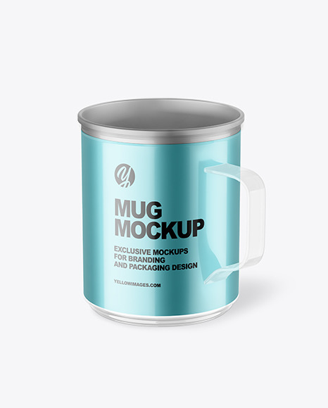 Metallic Mug Mockup