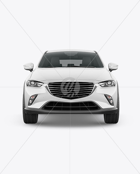 Compact Crossover SUV Mockup - Front View