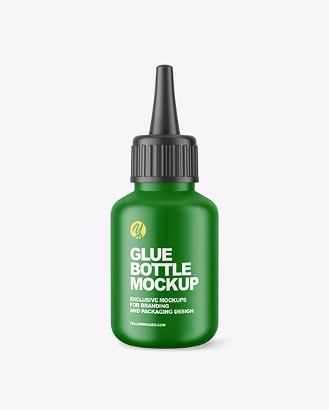 Matte Glue Bottle Mockup